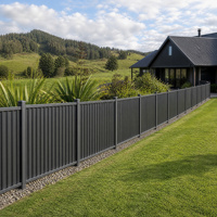 Clôture de jardin en acier galvanisé pour propriétés rurales en Nouvelle-Zélande, panneaux ondulés résistants aux intempéries