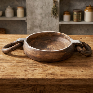 Bandeja Redonda de Madera para Servir ST-024 |   Patrón abstracto moderno de mediados de siglo |   Decoración para el Hogar Hecha a Mano |   Aqudus Saleem India - Product Image 3