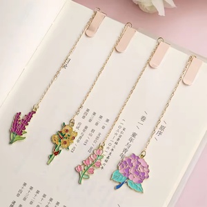 ที่คั่นหนังสือและจี้โลหะเคลือบสีแบบกำหนดเองขายดี งานฝีมือโลหะผสมสังกะสีขายส่ง ที่คั่นหนังสือสำหรับคนรักหนังสือ - Product Image 1