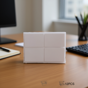 Étiquettes adhésives Mnj, 12 pièces, pour usage au bureau, papier autocollant blanc - Product Image 2