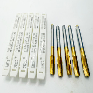 Taraud de machine à pointe spirale Shenxin American Standard Inch 5/16-24 UNF-2B HSS plaqué titane pour métaux non ferreux - Product Image 1