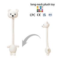 Peluche girafe douce et extensible à long cou, breloque de sac, jouet pour enfants et bébés