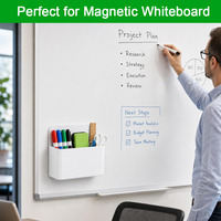 Porte-stylo magnétique, porte-marqueur magnétique pour marqueurs effaçables à sec, organisateur de stylos pour tableau blanc, salle de classe, bureau, école