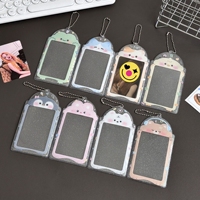 Design personnalisé ours en peluche pingouin chat chien Y2K corée Kpop livre Photo porte-carte Mini Album Photo porte-clés cartes Photo Kpop