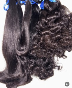 Fornitore all'ingrosso di capelli umani vergini grezzi di grado 15A, economici, cambogiani, con cuticole allineate, in fasci, con ondulazioni naturali - Product Image 1