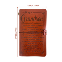 Carnet de voyage en cuir PU gaufré personnalisé LIUSHUN, couverture gravée sur mesure, journal fait main, idéal pour la remise des diplômes