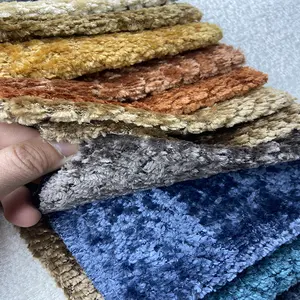 Vente en gros de tissu de canapé en chenille réfléchissant la lumière chine tissu de décoration textile pour meubles canapé