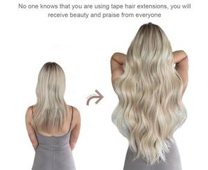 Extensions de cheveux à clips européennes en gros, 100% cheveux humains Remy naturels vierges, invisibles, ondulations profondes, ondulations super profondes, toutes - Product Image 6