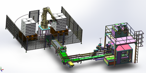 Automatic <strong>Robot</strong> Palletizer Industrial Palletizing <strong>Robot</strong> Palletizer For 20-25kg Bag Packaging Reliable For Small Tasks - Product Image 6