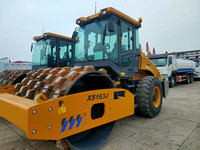 Compacteur à pneus 16 tonnes XS163J, rouleau vibratoire monocylindre, équipement de construction diesel haute efficacité, vente chaude