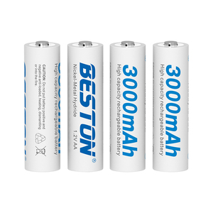 BESTON venta al por mayor 1,2 V AA 3000mAh Ni-mh batería recargable para ratón batería de alto rendimiento soporte personalización 1200 ciclo - Product Image 2