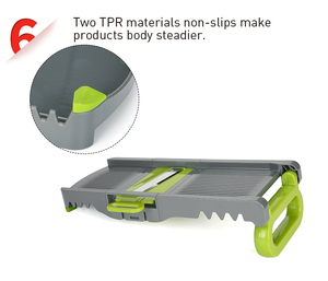 ที่ขูดผักแบบแมนโดลิน New Smile Mom พร้อมใบมีดสแตนเลส ไม่ติดกระทะ เป็นมิตรกับสิ่งแวดล้อม ปรับได้มากกว่า 20 ชิ้น รุ่น B837 - Product Image 4