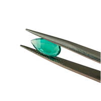 LAB tumbuh pir zamrud Colombia berbentuk pir hidrotermal batu permata longgar untuk perhiasan 3x5mm sampai 12x20mm menciptakan zamrud