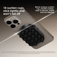 Support de téléphone pliable et rotatif magnétique avec ventouse et boucle, support de téléphone multifonctionnel 3 en 1
