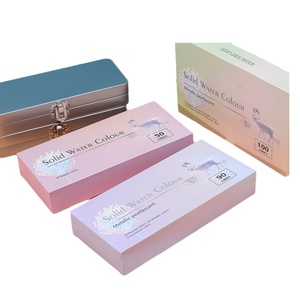 Ensemble de peinture <span class=keywords><strong>à</strong></span> l'<span class=keywords><strong>aquarelle</strong></span> solide transfrontalier de 50, 90 ou 100 couleurs, portable pour débutants et étudiants - Product Image 5