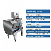 DQC-601A Multifunctionele Groente- en Vlees Snijmachine 1-60mm Verstelbare Snijder/Hakker voor Voedselverwerkingsbedrijven