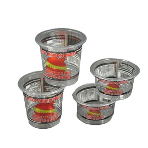 Tazas desechables de plástico de colores respetuosas con el medio ambiente, taza con logotipo de <span class=keywords><strong>emporter</strong></span>, venta al por mayor - Product Image 2