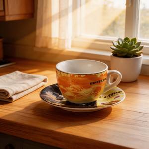 Juegos de Café y Té de Porcelana Cerámica Estilo Europeo con Calcomanías Coloridas, Ecológicos, Diseño HARVIT Royal Noble - Product Image 5