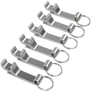 Porte-clés décapsuleurs en métal avec logo personnalisé, mousquetons promotionnels aux designs uniques - Product Image 3