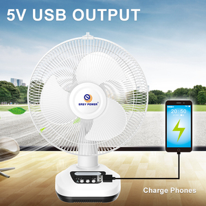 12 inch trong nhà ngoài trời hai tốc độ pin Powered quạt công nghiệp có thể sạc lại quạt năng lượng mặt trời với panel năng lượng mặt trời - Product Image 6