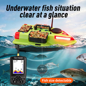 Barco <span class=keywords><strong>Cebador</strong></span> con Sonda, 100 Puntos de Referencia, GPS de Doble Satélite, Luces de 7 Colores, Autoluminoso, Carga de 2 kg, Retorno Automático a 500 m, Barco de Pesca - Product Image 2