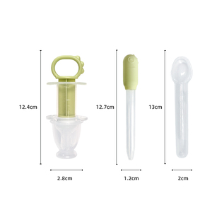 Nettoyeur manuel d'aspiration de nez de sécurité PP et kit de cuillère de mangeoire de médecine pour l'alimentation de bébé de 0 à 12 mois - Product Image 1