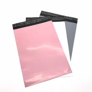 eco envelope mailer plastic custom apparel silver pink white duplex polymailer zoe wang customised biodegradable mailing bag