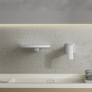 Specchio a parete <span class=keywords><strong>bagno</strong></span> cascata uscita acqua fredda e calda miscelatore lavello rubinetto a scomparsa nascosta rubinetto del bacino - Product Image 5