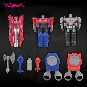 <span class=keywords><strong>TAKARA</strong></span> <span class=keywords><strong>TOMY</strong></span> Transformers ONE OCR-01 Ensemble de 3 figurines Optimus Prime Megatron Elita-1 Spin Changer Figurine d'action Robot Jouets de collection - Product Image 3
