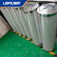 Élément filtrant hydraulique double parallèle en fibre de verre pour le circuit de lubrification des engins lourds