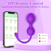 APP Kegel-Bälle Weibliches Intim-Trainingsset Übungskugeln Vibrator USB-Aufladung 100% Wasserdicht 10-Geschwindigkeiten Vibrierend