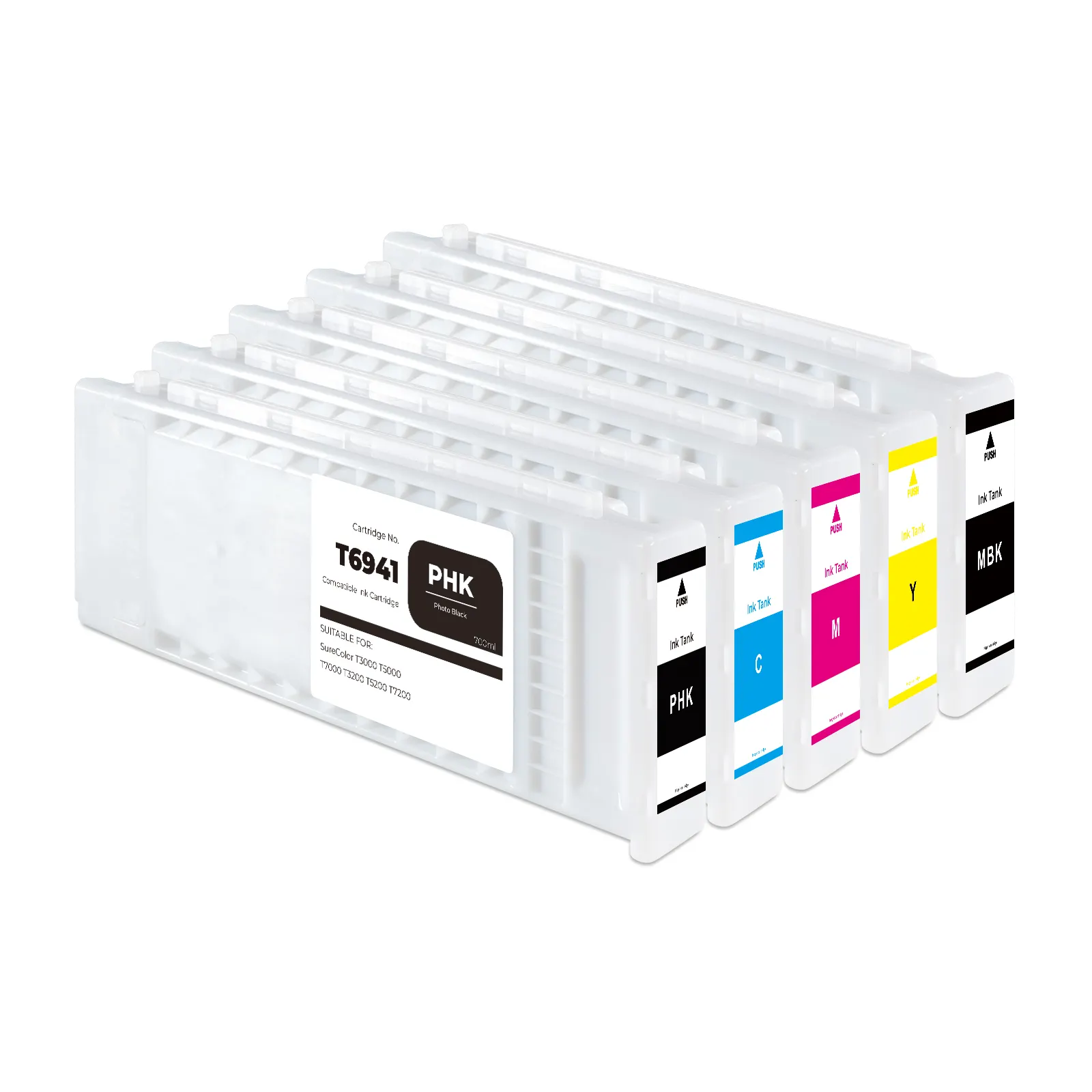 Cartucho de tinta de 700ml para impresora Epson T6931, T6932, T6933, T6934, T6935, T6941T642, T6943, T6944, T6945, T3270, T5270, T7270