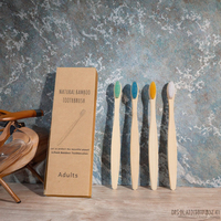 Brosse à dents en bambou 100% naturel, biodégradable, douce, en bois, avec poils en nylon, taille et couleur personnalisées, pour adultes, jetable, pour la maison et les voyages