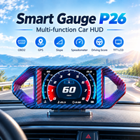 Nouveau Compteur Intelligent P26 2026 Multifonction pour Voiture avec HUD, OBD2, GPS, Indicateur de Pente, Compteur de Vitesse, Indicateur de Performance de Conduite et Écran TFT LCD