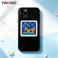Pack d'autocollants imperméables personnalisés pour les amoureux des chats, pour bouteille d'eau, carnet et ordinateur portable, décoration mignonne, art animalier peint, cadeau, décoration