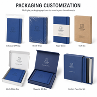 Carnet en cuir PU avec logo personnalisé, format A5, fermeture à élastique, couverture rigide, bloc-notes exécutif, vente en gros, cadeau