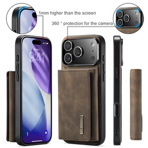 Funda de Teléfono Tipo Cartera Magnética de Cuero PU Personalizada para iPhone 18 17 16 15 14 13 12 11 Pro Max con Soporte para Tarjetas y Cubierta Protectora - Product Image 2