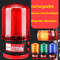 MDCN Étanche IP50 Indicateur LED 12v 24v 220v Avertissement Rotatif avec Alarme Sonore de Charge Magnétique et Son de Bourdonnement