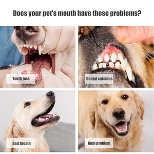 Spazzolino per la Pulizia dei Denti del Cane a 360°, Spazzolino in Microfibra Raccomandato dai Veterinari per la Pulizia dei Denti degli Animali Domestici - Product Image 5