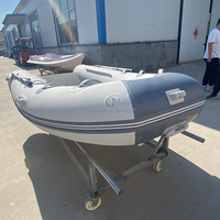 Bateau semi-rigide gonflable CE en Hypalon ou PVC, 310 360 390, avec coque en aluminium, petits bateaux d'appoint pour le plaisir en famille