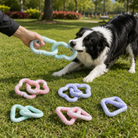 Famipet Fabricant Grossiste Nouveau Jouet à Mâcher pour Chien en TPR Robuste et Durable avec Double Anneau pour Mâcheurs Agressifs