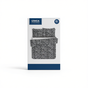 Juego de Sábanas ZEBRATO 100% Algodón Alemán, Tamaño Individual, Diseño con Estampado de Cebra - Product Image 3