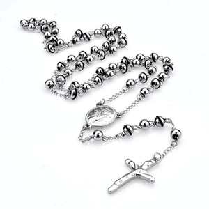 BMZ 316L plaqué IP en or véritable 75cm pièce <span class=keywords><strong>de</strong></span> jésus <span class=keywords><strong>croix</strong></span> en or pendentif collier chapelet jésus collier 50cm collier <span class=keywords><strong>croix</strong></span> - Product Image 6
