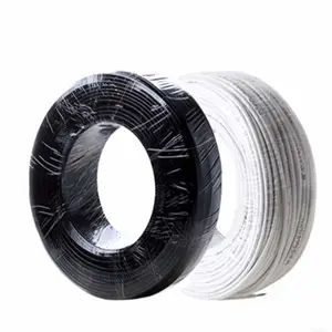 Rounded Roll 100m 4x1/0.4 26 AWG Gauge Solid Wire RJ11 4P4C Phone Cable