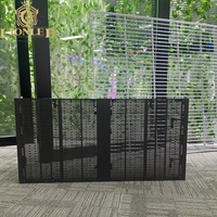 Haute transparence P3.91-7.8 intérieur Flexible LED écran d'affichage couleur verre fenêtre adhésif Transparent LED Film affichage