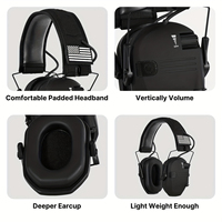 Headphone Elektronik Peredam Kebisingan Over-ear dengan Pelindung Telinga untuk Menembak/Industri/Keamanan, Termasuk Kotak Penyimpanan, Laris Terjual