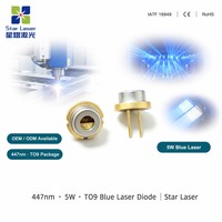 Diode laser bleue OSRAM PLPT9 450LB_E d'origine, 450 nm, 5000 mW, TO-9, pour module de gravure et de découpe laser CNC
