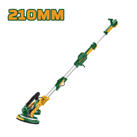 IMPEGNI Ponceuse électrique pour cloisons sèches à long manche de 210 mm avec vitesse variable, système de collecte des poussières 1600W