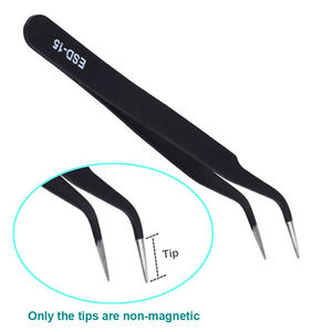 9 piezas de pinzas para extensiones de pestañas suministros al por mayor pinzas Kit OEM ODM con bolsa de almacenamiento LA ELAHI - Product Image 5