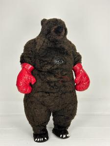 Disfraz inflable gigante publicitario Animal inflable Animal salvaje boxeo perro negro oso con guantes disfraz de Mascota para fiesta - Product Image 3